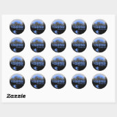 Verbier Zwitserland blue skier stickers (Vel)