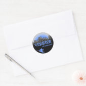 Verbier Zwitserland blue skier stickers (Envelop)