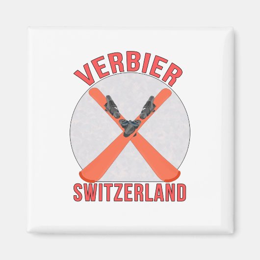 Verbier, Zwitserland Magneet (Voorkant)
