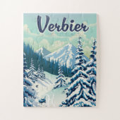 Verbier Zwitserland Reisposter Legpuzzel (Verticaal)