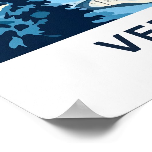 Verbier Zwitserland Reisprint Poster (Hoek)