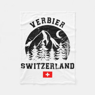 Verbier Zwitserland Skigebied Alpen Alpineskiën Fleece Deken