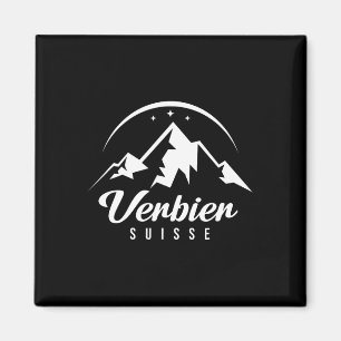 Verbier Zwitserland Skigebied Snowboarden Magneet