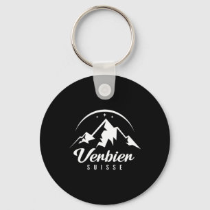 Verbier Zwitserland Skigebied Snowboarden Sleutelhanger