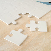 Verbier Zwitserland skiposter-kunstdrukken. Legpuzzel (Zijkant)