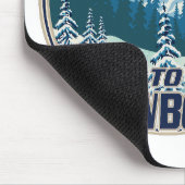 Verbier Zwitserland Snowboard Travel logo Muismat (Hoek)