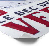 Verbier Zwitserland Vintage Reizen Poster (Hoek)