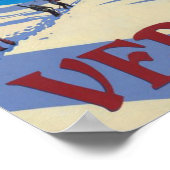 Verbier Zwitserland Vintage Reizen Poster (Hoek)