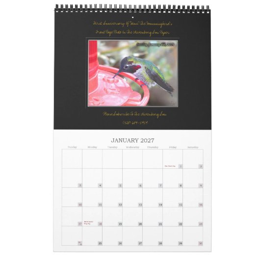 Verbijsterd door Zazzle. ~Special Order~ Kalender (Jan 2027)