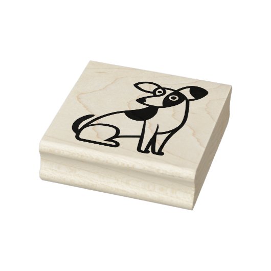 Verbijsterd over hond rubberstempel (Stempel)
