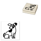 Verbijsterd over hond rubberstempel (Gestempeld)