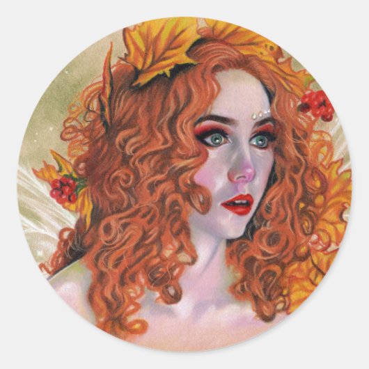 Verbijsterde Fairy Autumn sticker (Voorkant)