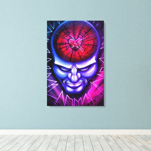 "Verbijsterde geest" Canvas Afdruk (Insitu (Houten vloer))