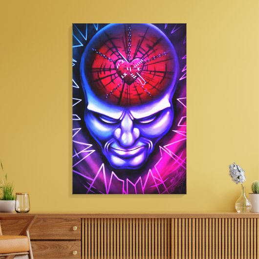 "Verbijsterde geest" Canvas Afdruk (Insitu (Woonkamer))