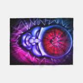 "Verbijsterde geest" Fleece Deken (Voorkant (Horizontaal))