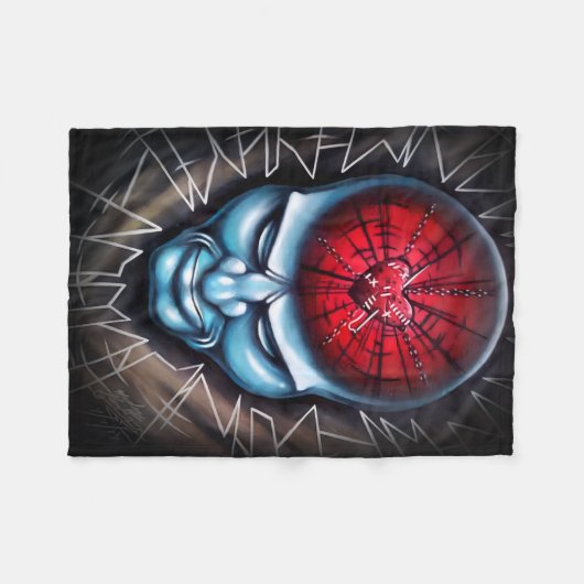 "Verbijsterde geest" Fleece Deken (Voorkant (Horizontaal))