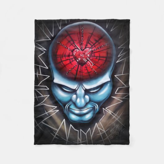 "Verbijsterde geest" Fleece Deken (Voorkant)
