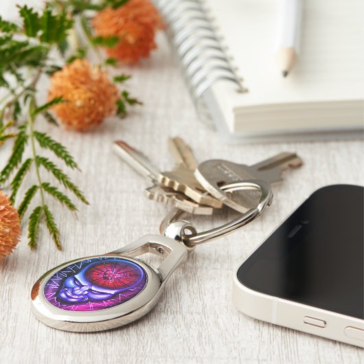 "Verbijsterde geest" Sleutelhanger (Zijkant)