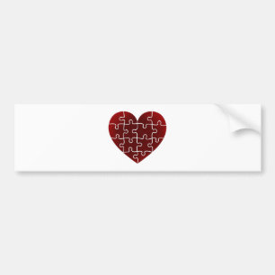 Verbijsterde harten bumpersticker
