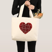 Verbijsterde harten grote tote bag (Voorkant (product))