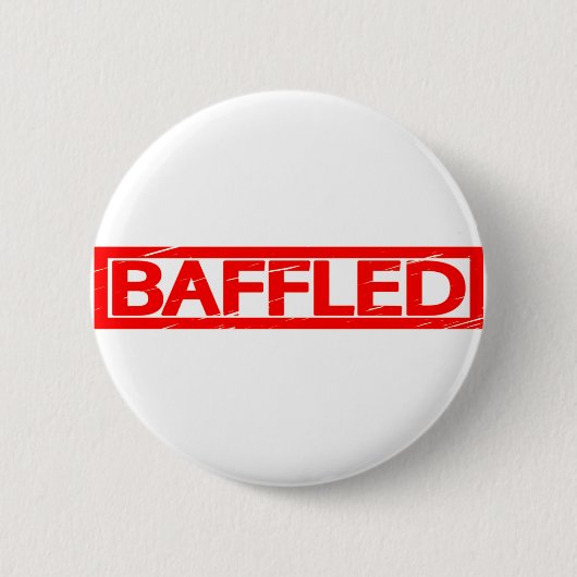 Verbijsterde Stempel Ronde Button 5,7 Cm (Voorkant)