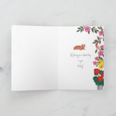 Verbijsterde verjaardagsvrouw kaart (Binnen)