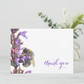 Verbijsterend bedankt Kaart met bloem-hommel (Staand voorkant)