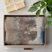 Verbijsterend beslag van paarden tissuepapier (Geschenk)