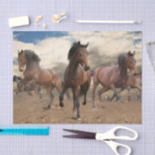 Verbijsterend beslag van paarden tissuepapier (Craft)