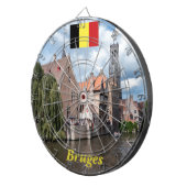 Verbijsterend! Brugge - België Dartbord (Voorkant Rechts)