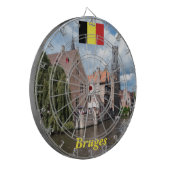 Verbijsterend! Brugge - België Dartbord (Voorkant Links)