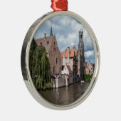 Verbijsterend! Brugge - België Metalen Ornament (Rechts)