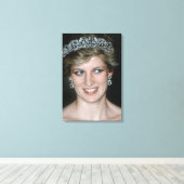 Verbijsterend! HRH Princess Diana Pro foto Canvas Afdruk (Insitu (Houten vloer))