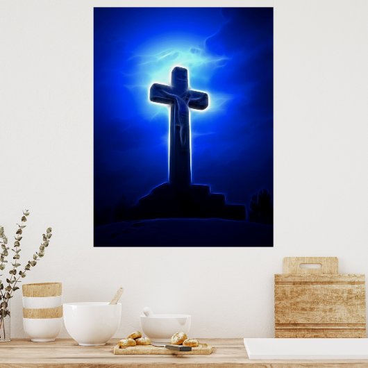 Verbijsterend Jezus Crucifixen Poster (Keuken)