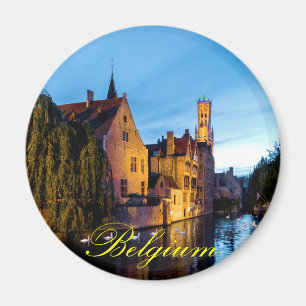 Verbijsterend! Medieval Brugge Belgium - Pro Foto Magneet