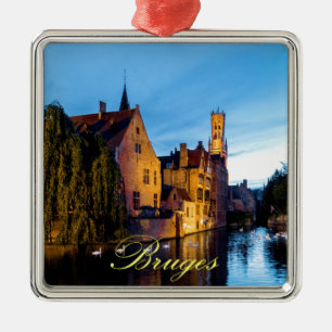 Verbijsterend! Medieval Brugge - Pro Foto Metalen Ornament