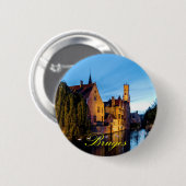 Verbijsterend! Medieval Brugge - Pro Foto Ronde Button 5,7 Cm (Voorkant /achterkant)