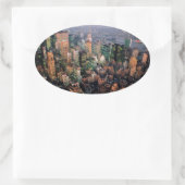 Verbijsterend! New York City USA Ovale Sticker (Tas)