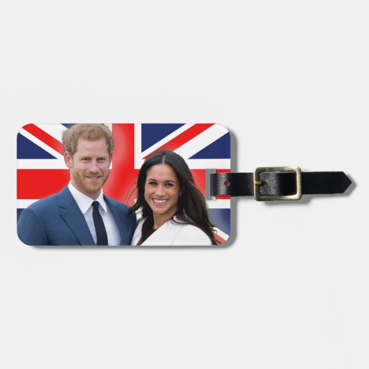 Verbijsterend! Prince Harry en Meghan Markle Bagagelabel (Voorkant horizontaal)