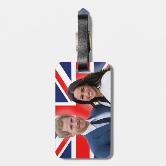 Verbijsterend! Prince Harry en Meghan Markle Bagagelabel (Achterkant verticaal)