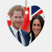 Verbijsterend! Prince Harry en Meghan Markle Keramisch Ornament (Rechts)