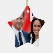Verbijsterend! Prince Harry en Meghan Markle Keramisch Ornament (Rechts)