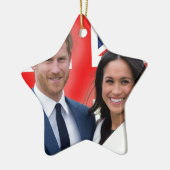 Verbijsterend! Prince Harry en Meghan Markle Keramisch Ornament (Links)