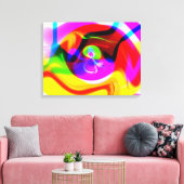"verbijsterende vortex" omwikkeld canvas (Insitu (Woonkamer))