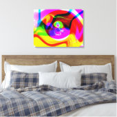 "verbijsterende vortex" omwikkeld canvas afdruk (Insitu (Slaapkamer))