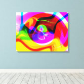 "verbijsterende vortex" omwikkeld canvas afdruk (Insitu (Houten vloer))