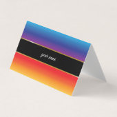 verbijsterende zonnekleur geïnspireerd visitekaartje (Voorkant)