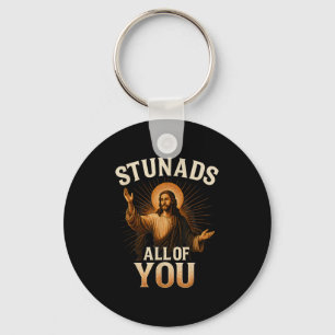 Verbijstert jullie allemaal Grappig Jezus Silhouet Sleutelhanger