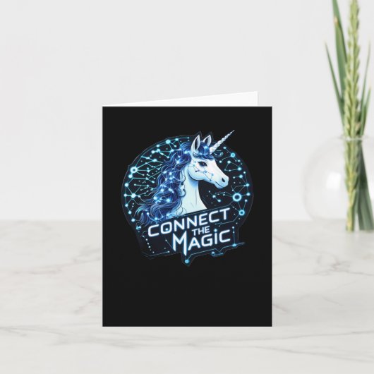 Verbind de Magic Unicorn-Sticker Kaart (Voorkant)