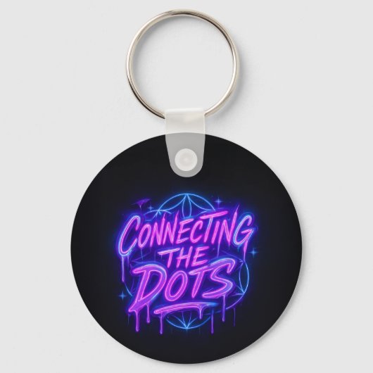 Verbind de punten Neon Sleutelhanger  (Voorkant)